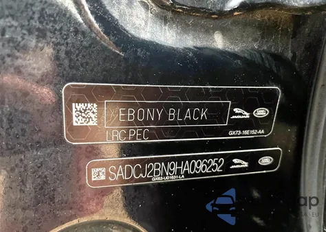 2017 Jaguar F-Pace Pre z USA, uszkodzony, nr VIN SADCJ2BN9HA096252